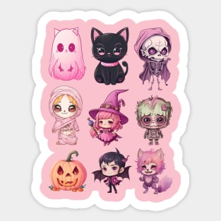 halloween characters Sticker